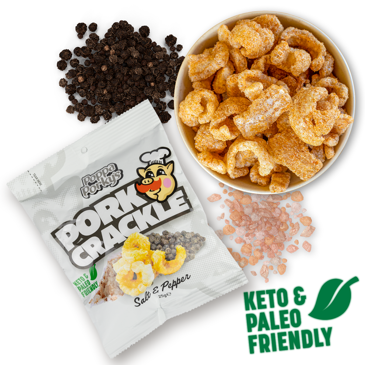 Keto & Paleo Pork Crackle - Salt & Pepper