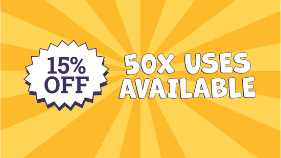 50 x 15% OFF CODES