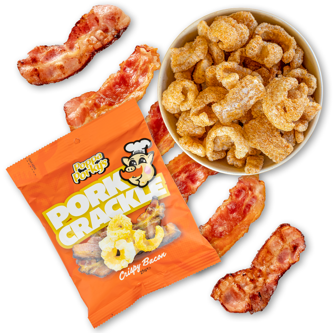 Pork Crackle - Bacon - Bulk Buy