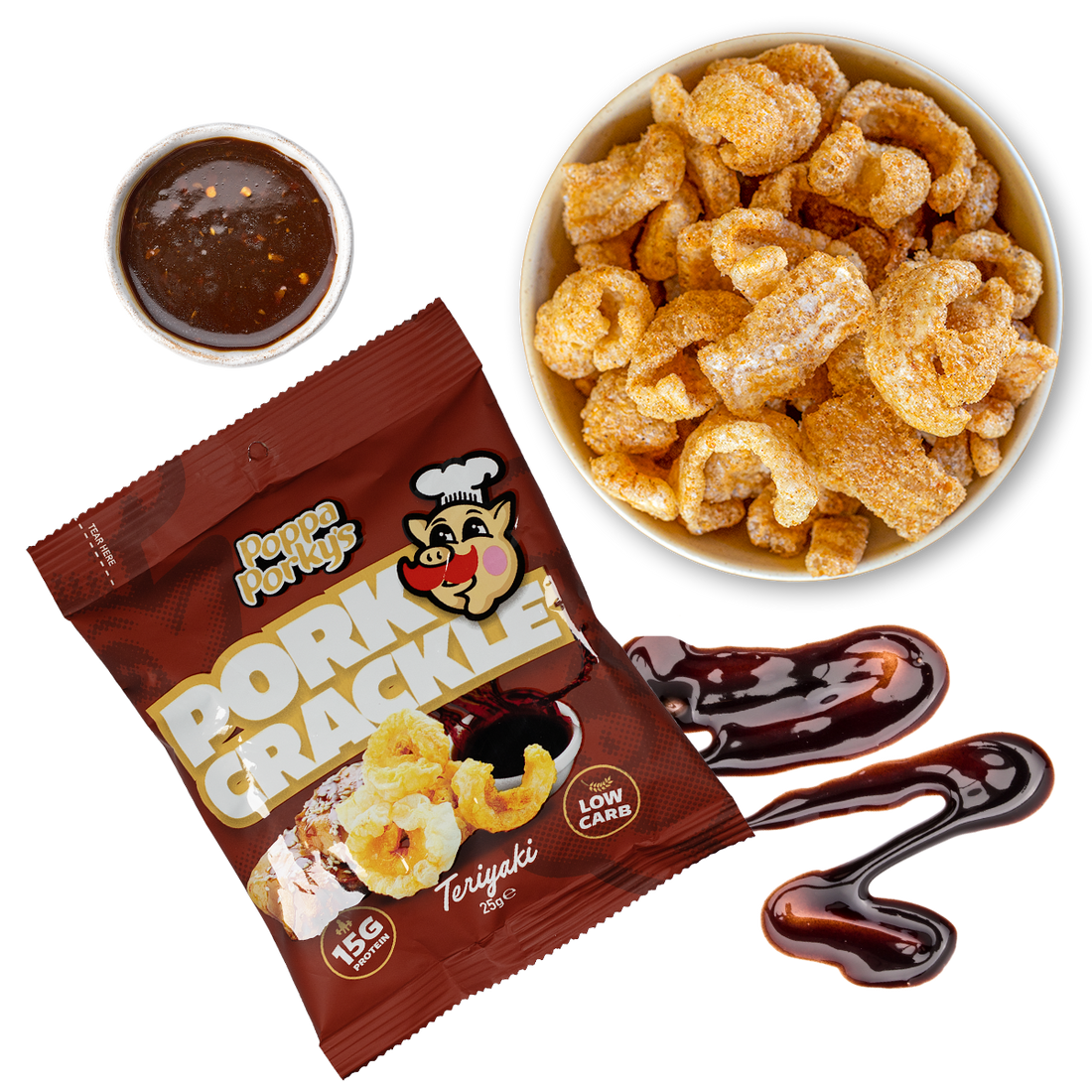 Pork Crackle - Teriyaki - Bulk Buy