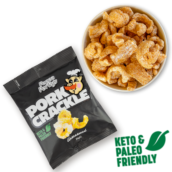 Keto & Paleo Pork Crackle - Unseasoned - 100% Natural