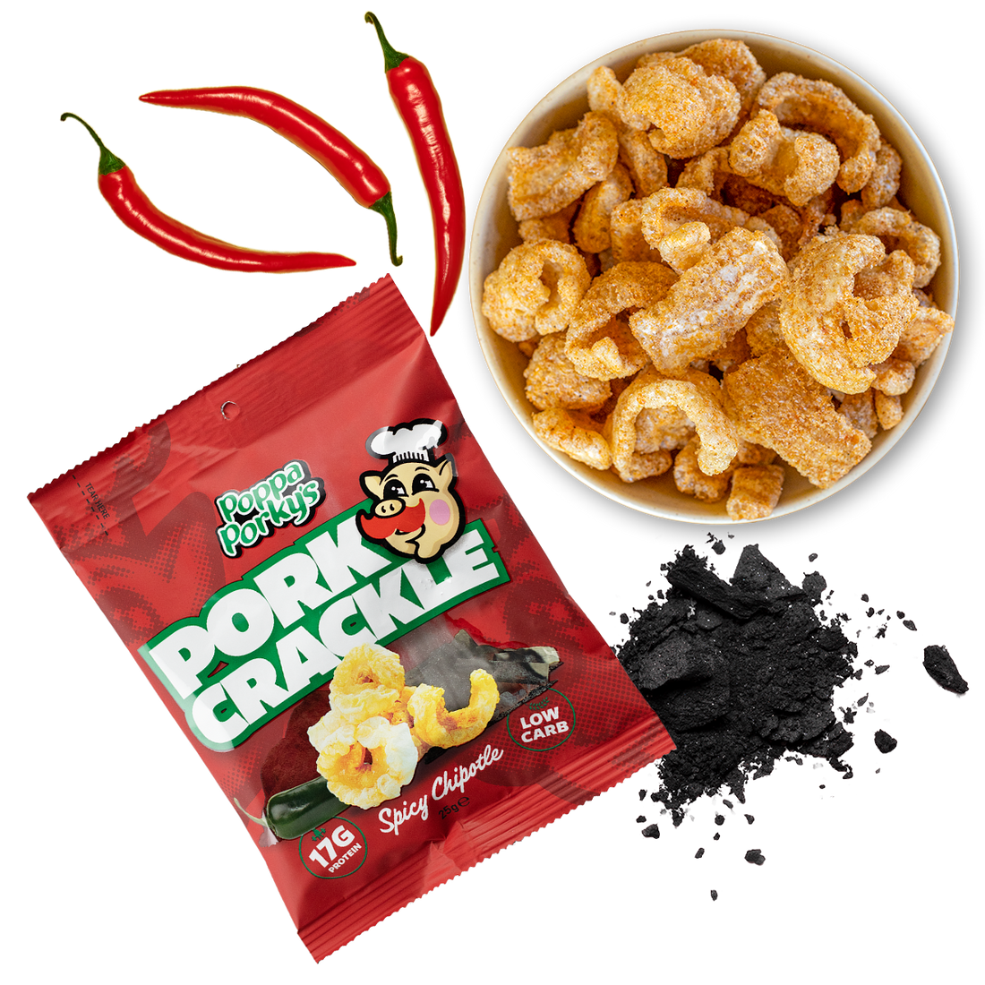 Pork Crackle - Spicy Chipotle - Bulk Buy