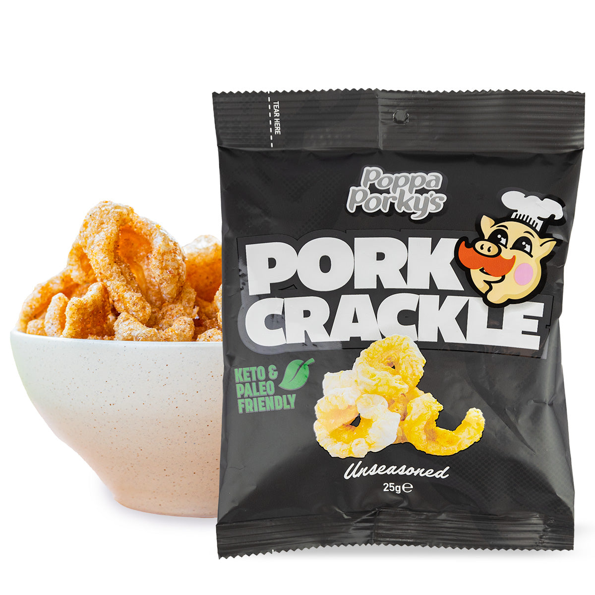 Keto &amp; Paleo Pork Crackle - Unseasoned - 100% Natural